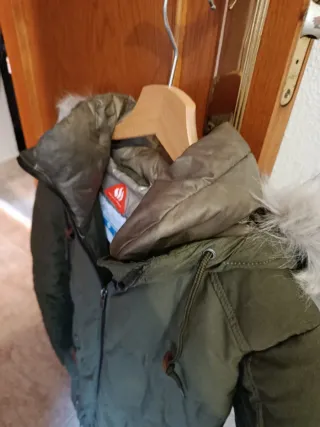 Abrigo largo Columbia verde