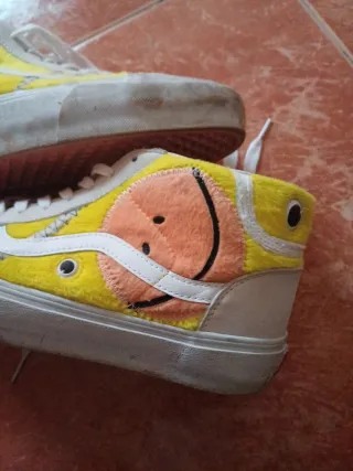 Zapatillas Vans Smiley Amarillo Blanco Rosa