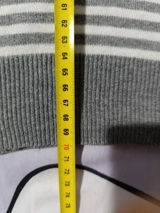 Jersey con capucha rayas hombre