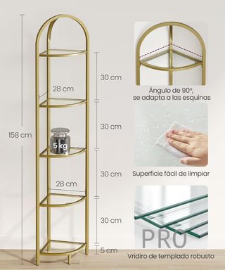 Estantería esquinera