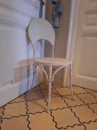 Silla Thonet Vintage Metal Beige