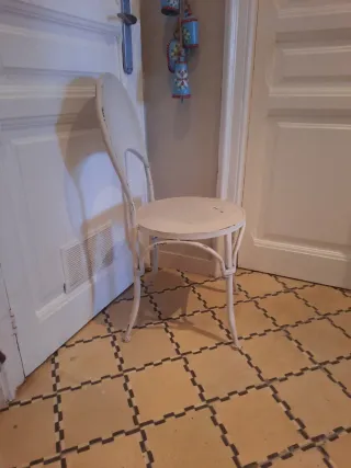 Silla Thonet Vintage Metal Beige