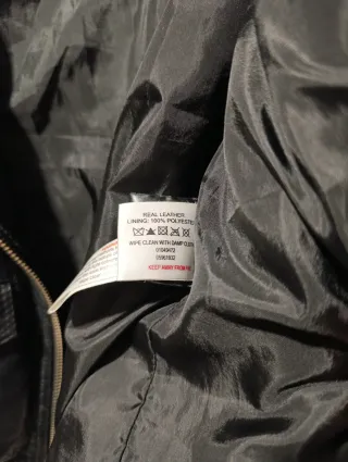 Chaqueta Biker Cuero Mujer Negra