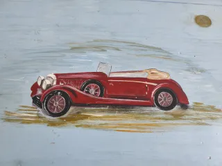 Pintura a mano coaches antiguos