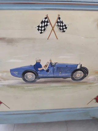 Pintura a mano coaches antiguos