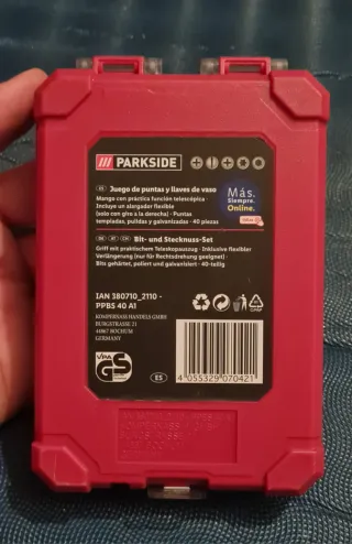 Crimpadora Parkside y destornillador con puntas