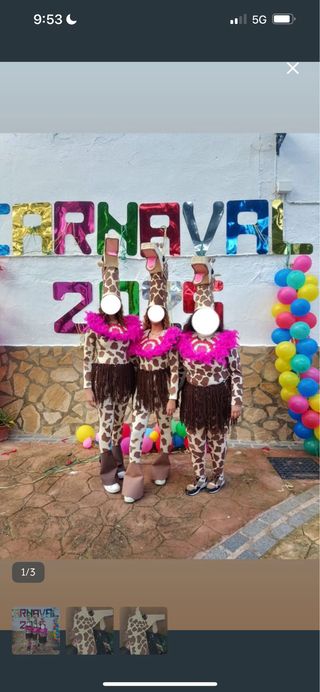 Disfraz Jirafa Hecho a Mano