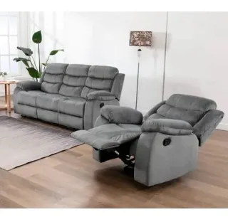 Sofá 3+2+1 Reclinable Terciopelo