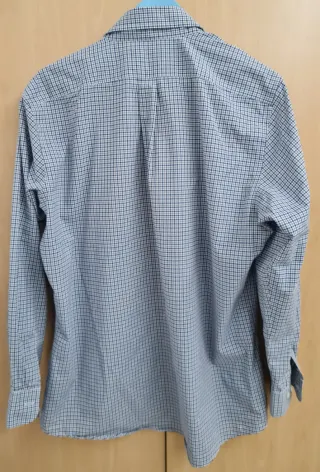 Camicia Ralph Lauren a Quadri Blu, Grigio e Bianco