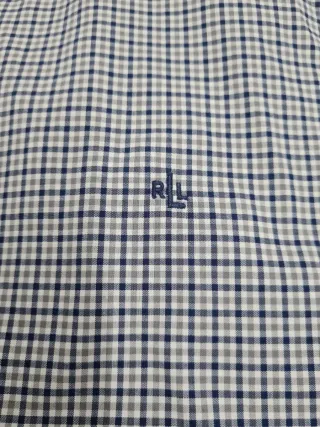 Camicia Ralph Lauren a Quadri Blu, Grigio e Bianco