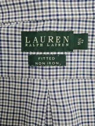 Camicia Ralph Lauren a Quadri Blu, Grigio e Bianco