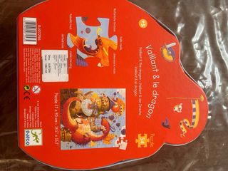 Puzzle Djeco Drago e Castello 54 Pezzi