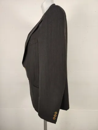 Giacca uomo pura lana grigia