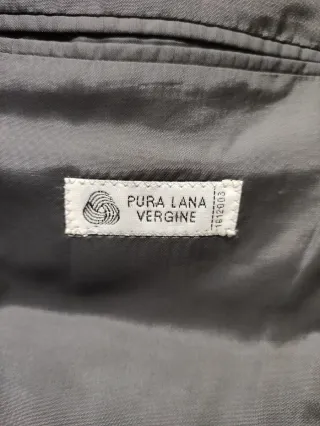 Giacca uomo pura lana grigia