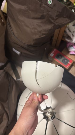 Lámpara colgante Ikea metal y plástico