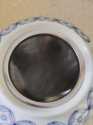 Juego de té de cerámica con bambú