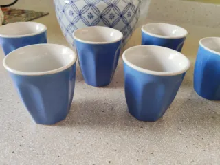 Juego de té de cerámica con bambú