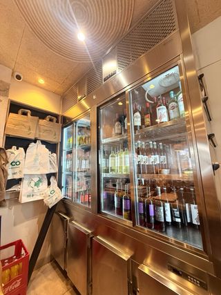 Vinoteca doble con nevera