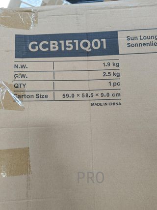 Tumbona de Playa 158 x 55 cm Azul Cielo