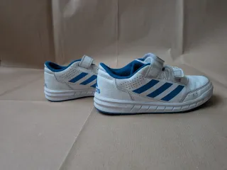 Scarpe Adidas Bambino Velcro Bianche Blu