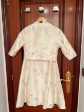 Vestido y torera seda salvaje