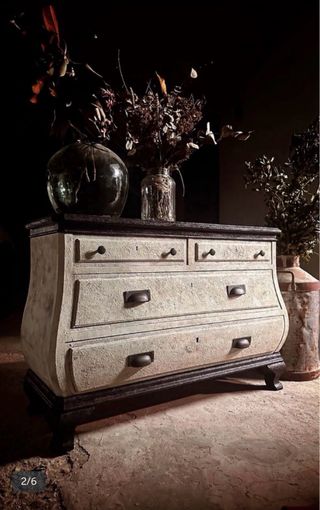 Comodino vintage restaurato Gustavi Ana