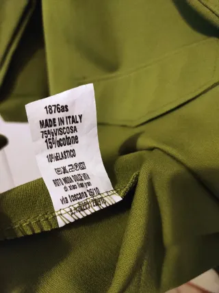 Maglia ampia verde taglia unica