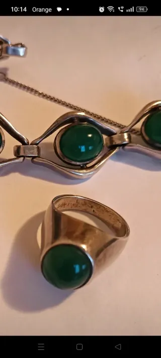 Conjunto Vintage: Anillo y Brazalete