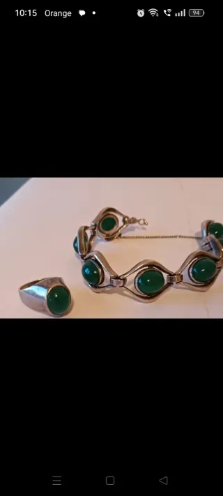 Conjunto Vintage: Anillo y Brazalete