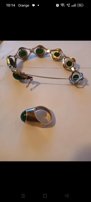 Conjunto Vintage: Anillo y Brazalete