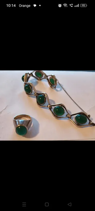 Conjunto Vintage: Anillo y Brazalete