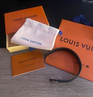 Bracciale Louis Vuitton Uomo Nero Argento