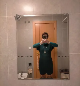 Vestido punto Formula Joven verde