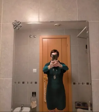 Vestido punto Formula Joven verde