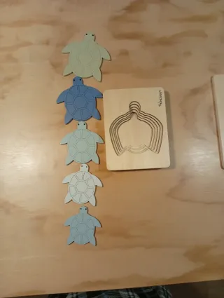 Puzzle tartaruga in legno
