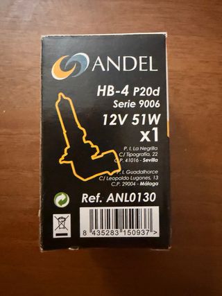 Bombilla HB4 para coche
