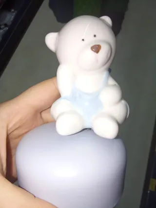 Carillon Orsetto Ceramica Azzurro