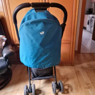 Carro Joie plegable azul