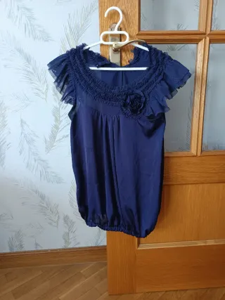 Blusa morada transparente