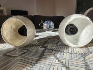 Lampara de salon colgante, 4  tulipas. Como nueva