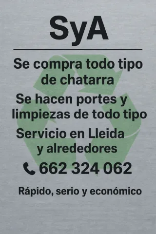 Compra de chatarra y metales