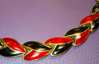 ‼️Collana vintage con smalto Houte Couture