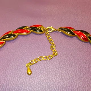 ‼️Collana vintage con smalto Houte Couture