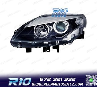 FARO IZQ PARA RENAULT LAGUNA III 11- FONDO NEGRO