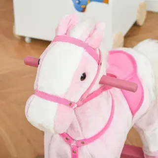 Caballo Mecedora Infantil Rosa