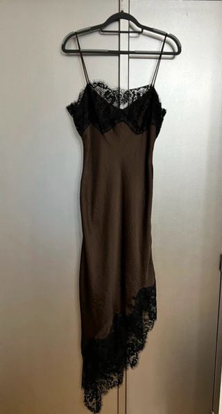 Abito Zara con pizzo nero