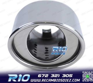 COLA ESCAPE UNIVERSAL ACERO INOX OVALADO 88MM