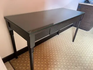 Escritorio moderno cristal y madera