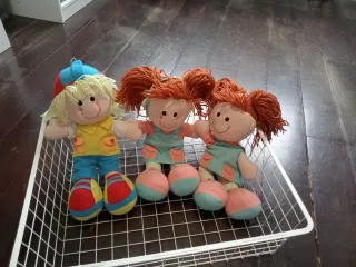 Lote 3 muñecos de trapo sensoriales