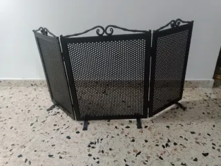 Protector chimenea hierro forjado